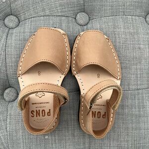 Kids  AVARCUS PONS Leather Sandals with Velcro Strap